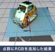 点群にRGBを追加した結果